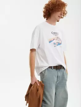 Футболка из хлопка с принтом