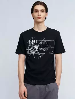 Футболка из хлопка с принтом