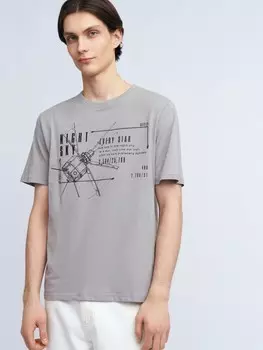 Футболка из хлопка с принтом