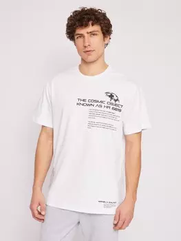 Футболка из хлопка с принтом-надписью