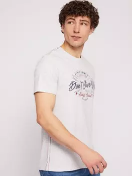 Футболка из хлопка с принтом-надписью