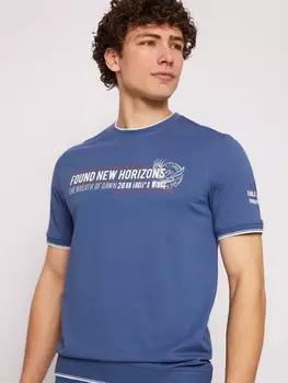 Футболка из хлопка с принтом-надписью