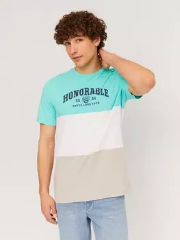 Футболка из хлопка с принтом-надписью