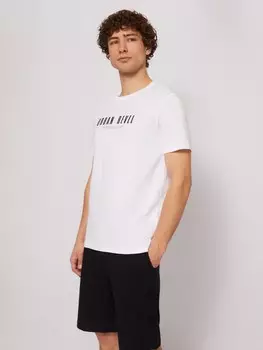 Футболка из хлопка с принтом-надписью