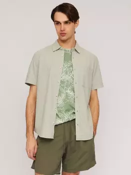 Футболка из хлопка с тропическим принтом