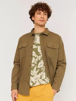 Футболка из хлопка с тропическим принтом