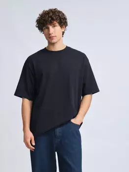 Футболка оверсайз из хлопка с коротким рукавом