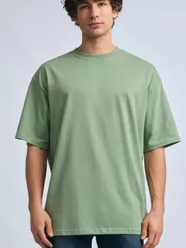 Футболка оверсайз из хлопка с коротким рукавом