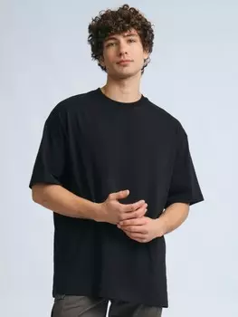 Футболка оверсайз из хлопка с коротким рукавом