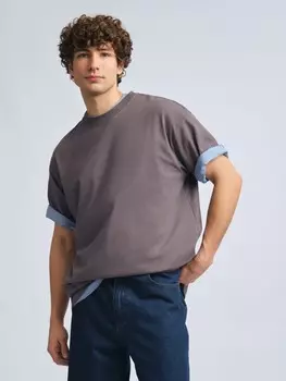 Футболка оверсайз из хлопка с коротким рукавом