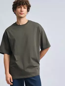 Футболка оверсайз из хлопка с коротким рукавом