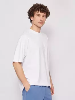 Футболка оверсайз из хлопка с круглым вырезом