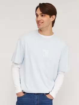 Футболка оверсайз из хлопка с надписью