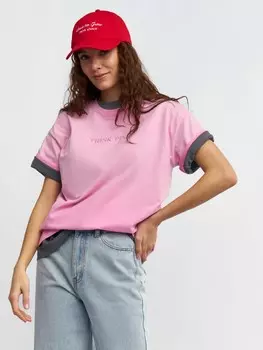 Футболка оверсайз из хлопка с надписью