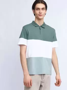 Футболка поло из хлопка на молнии