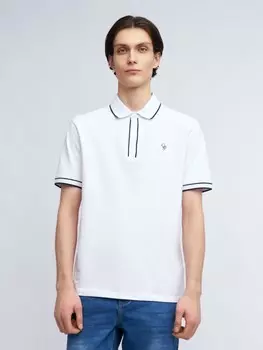 Футболка поло из хлопка с эмблемой