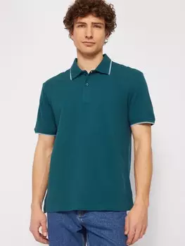 Футболка поло из хлопка с коротким рукавом