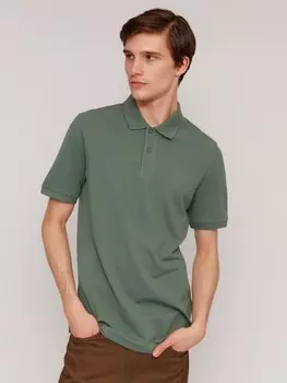 Футболка поло из хлопка с коротким рукавом