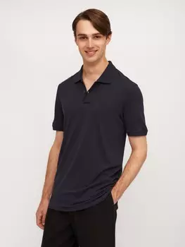 Футболка поло из хлопка с коротким рукавом