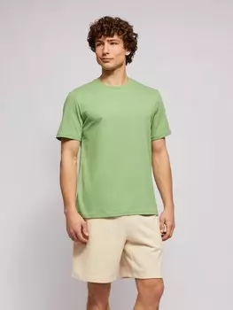 Футболка прямая из хлопка с круглым вырезом