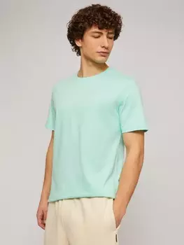 Футболка прямая из хлопка с круглым вырезом