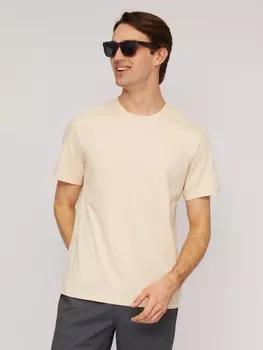 Футболка прямая из хлопка с круглым вырезом