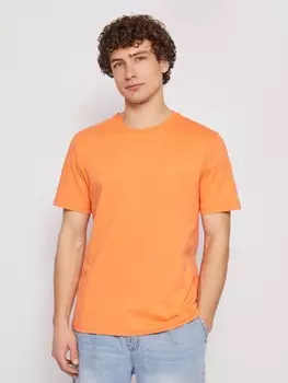 Футболка прямая из хлопка с круглым вырезом