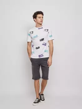 Футболка из хлопка с принтом