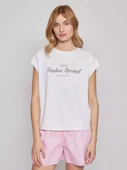 Футболка из хлопка с надписью