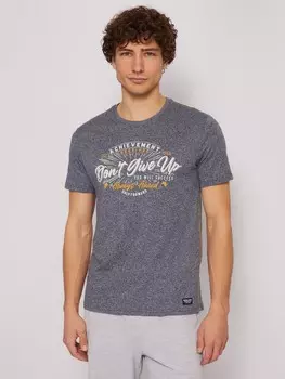 Футболка с принтом-надписью