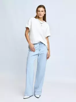 Футболка свободного фасона из хлопка с подвеской