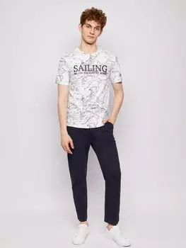 Хлопковая футболка с принтом