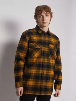 Хлопковая куртка-рубашка в клетку