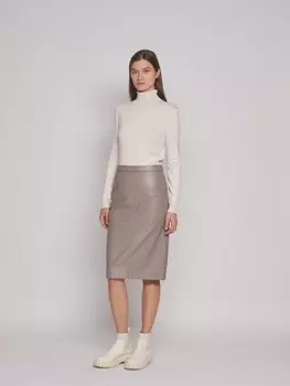 Юбка-карандаш из экокожи