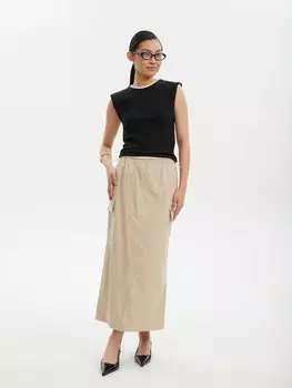 Юбка карго прямого силуэта на кулиске