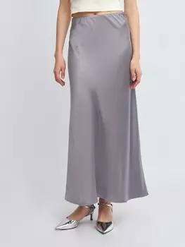 Юбка миди на резинке с принтом