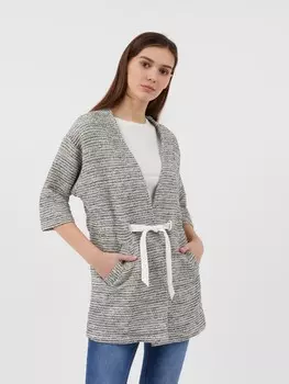 Кардиган из кроеного трикотажа