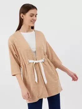 Кардиган из кроеного трикотажа