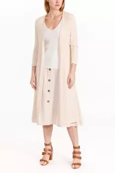 Кардиган из кроеного трикотажа