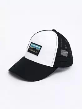 Кепка-тракер из хлопка с сеткой