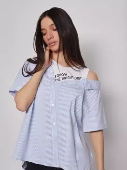 Комбинированная блузка
