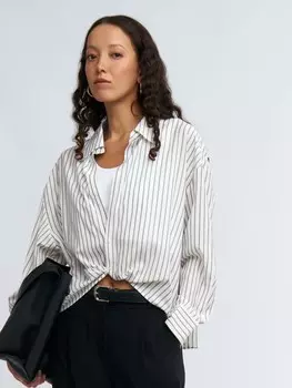 Комбинированная блузка-рубашка с топом