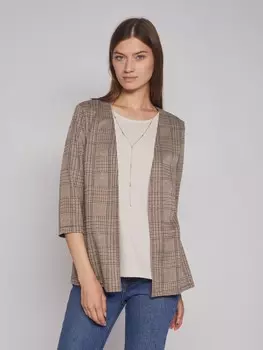 Комбинированный джемпер с имитацией кардигана