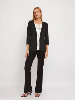 Комбинированный джемпер с имитацией кардигана