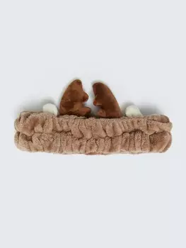 Косметическая повязка для волос новогодняя