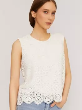 Кружевной топ-блузка без рукавов