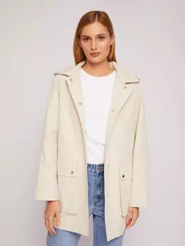 Куртка-тренч со съёмным капюшоном с поясом