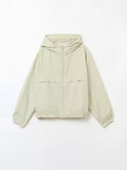 Куртка-ветровка с капюшоном без утеплителя
