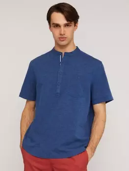 Льняная рубашка с коротким рукавом