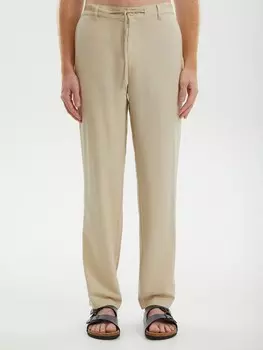 Льняные брюки на кулиске